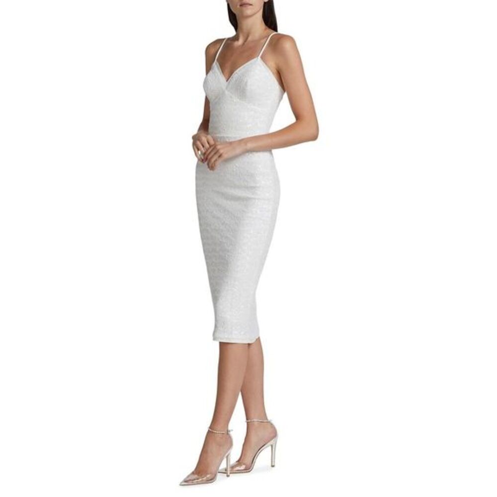 NWOT Chiara Boni La Petite Robe Sequined Midi Dress Size 6 $890